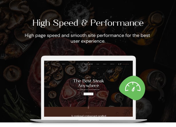 Vonaco Restaurant Coffee Shop WordPress Theme - High Speed Optimization