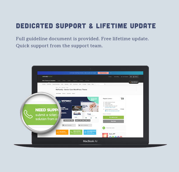 OakTrix - Senior Care WordPress Theme - Dedicated Support & Documentation