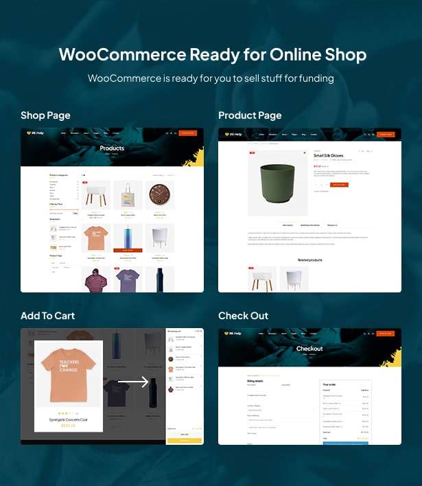 WiHelp - Nonprofit Charity WordPress Theme WooCommerce