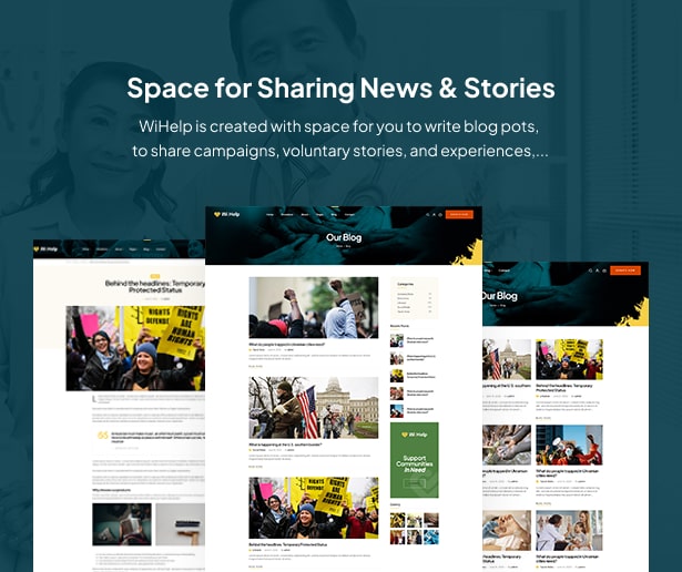 WiHelp - Nonprofit Charity WordPress Theme Blog