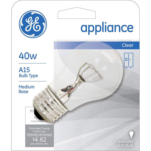 GE Lighting 48706 40-Watt Reveal A15 Appliance Bulb, 2-Card - Image 2