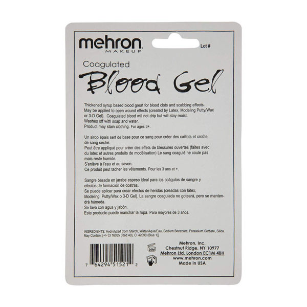 Mehron Makeup Coagulated Blood Gel (.5 oz),Red - Image 3