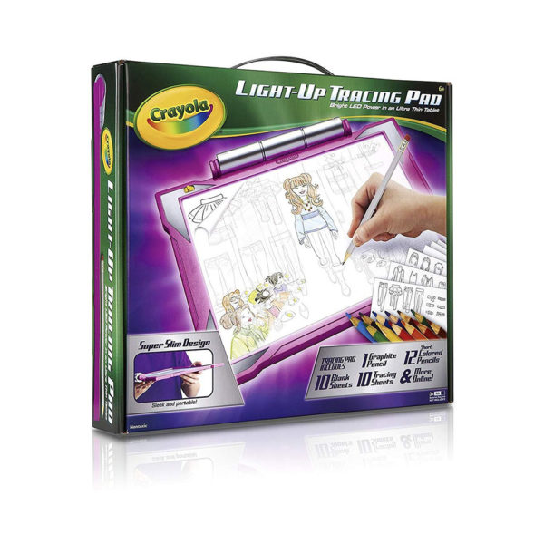Crayola Light Up Tracing Pad Pink, Amazon Exclusive, Gift for Girls, Ages 6, 7, 8, 9, 12