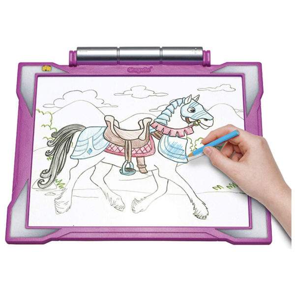 Crayola Light Up Tracing Pad Pink, Amazon Exclusive, Gift for Girls, Ages 6, 7, 8, 9, 12 - Image 2