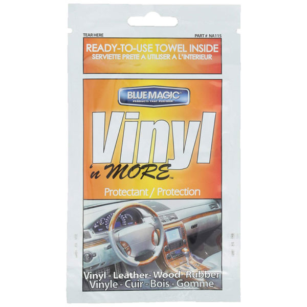 Blue Magic NA1115-100PK Vinyl N More Protectant Towelette, (Pack of 100)