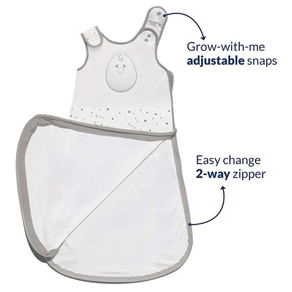 Nested Bean Zen Sack Classic - Adjustable Cotton Wearable Blanket | Baby Sleeping Bag - Image 3