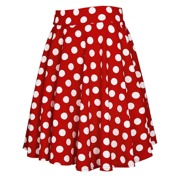 Urban CoCo Women's Basic Versatile Stretchy Flared Casual Mini Skater Skirt - Image 2