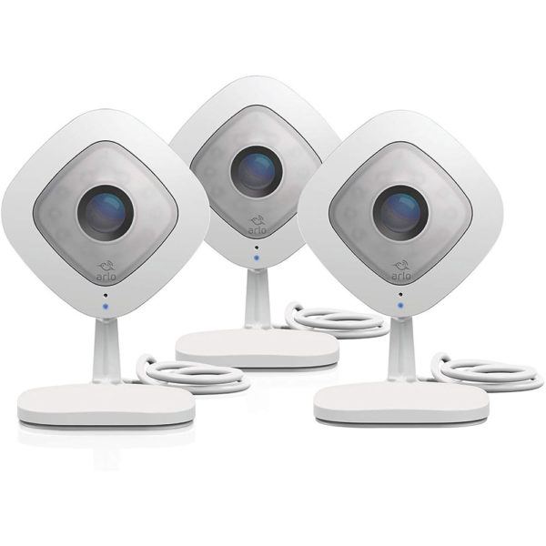 Arlo Q Ãu0082 Wired, 1080p HD Security Camera | Night vision, Indoor only, 2-Way Audio | Cloud Storage Included | Works with Alexa (VMC3040)