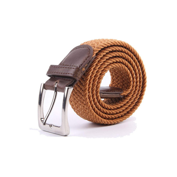 Canvas Elastic Fabric Woven Stretch Multicolored Braided Belts