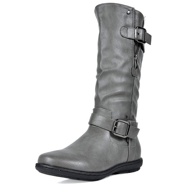 DREAM PAIRS Women's Faux Fur-Lined Knee High Winter Boots