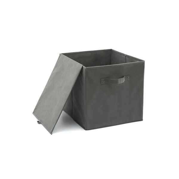 EZOWare Set of 4 Foldable Fabric Basket Bin, Collapsible Storage Cube Boxes for Nursery Toys (13 x 15 x 13 inches) (White) - Image 2