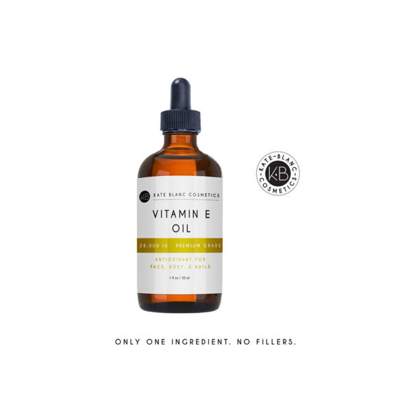 Vitamin E Oil by Kate Blanc. Moisturizes Face and Skin. 100% Pure, Extra Strength. 28,000 IU, Premium Grade, Antioxidants. Reduce Appearance of Scars, Wrinkles, Dark Spots. Free eBook w Recipes (1 oz) - Image 3