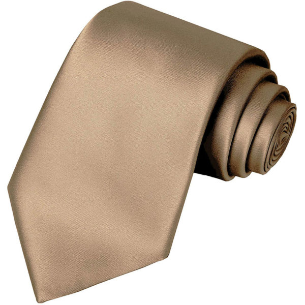 KissTies Solid Satin Tie Pure Color Necktie Mens Ties + Gift Box - Image 2
