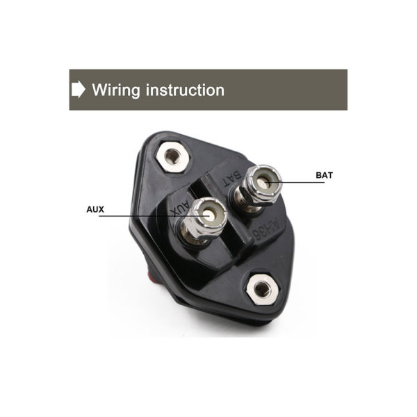T Tocas 40 Amp Surface-Mount Circuit Breakers with Manual Reset, 12V- 72V DC, Waterproof (40A) - Image 3
