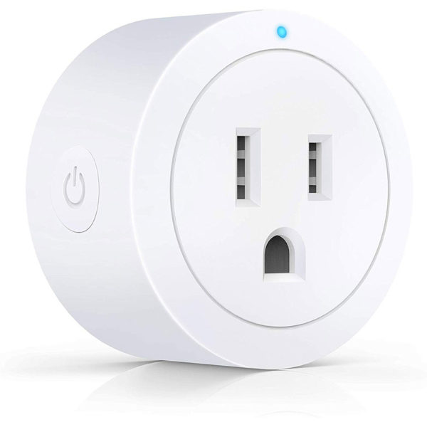 Smart Plug ESICOO, Plug works with Alexa, Google Home Ifttt, Wi-Fi Mini Smart Outlet, Only Supports 2.4GHz Network, No Hub Required (White 4 Pack)