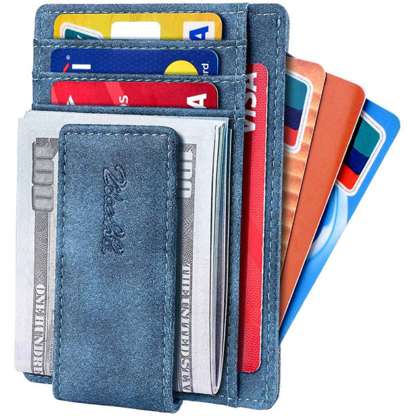 Slim & Minimalist Bifold Front Pocket Wallet with Strong Magnet  Money Clip for men,Effective RFID Blocking & Anti-magnetic