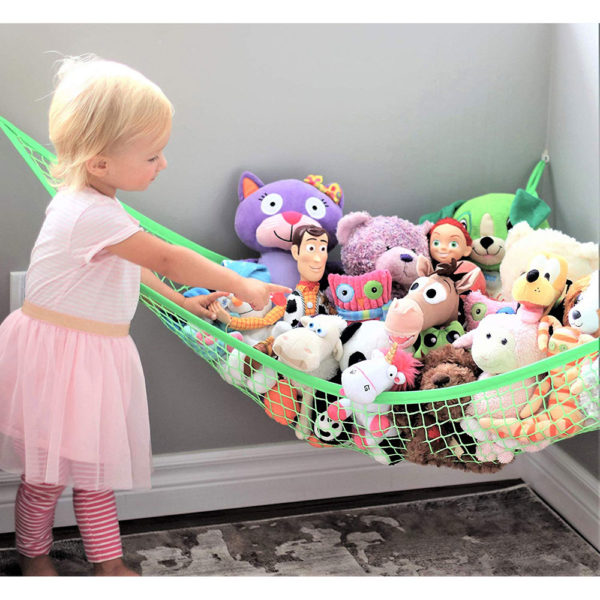 MiniOwls Storage Hammock Stuffed Toy Net (Gray XL) - Image 3