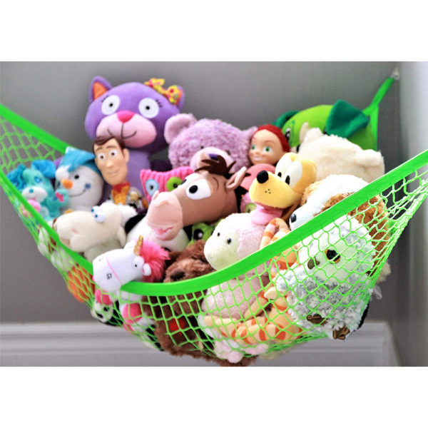 MiniOwls Storage Hammock Stuffed Toy Net (Gray XL) - Image 4