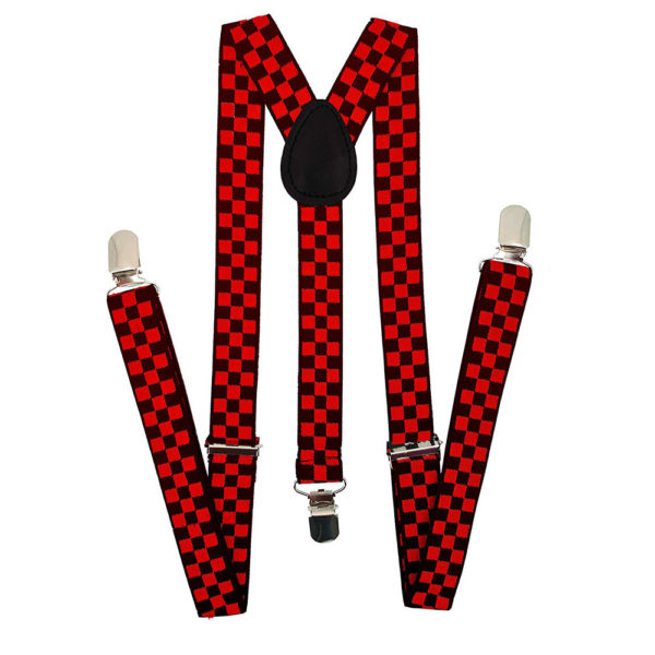 Navisima Adjustable Elastic Y Back Style Suspenders for Men and Women With Strong Metal Clips