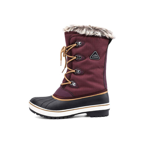 ALEADER Women's Warm Faux Fur Lined Mid Calf Winter Snow Boots - Image 2