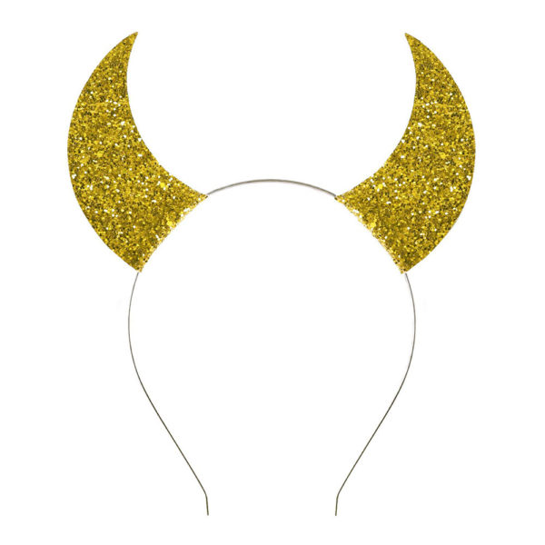 Girls Devil Horns Headband for Halloween (red)