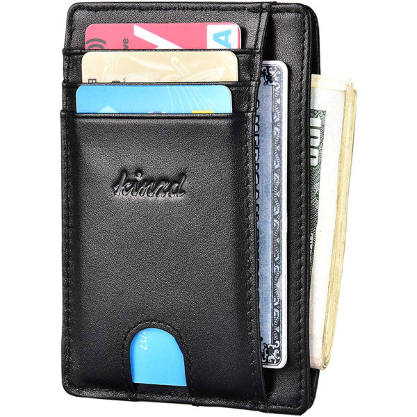 Slim Wallet RFID Front Pocket Wallet Minimalist Secure Thin Credit Card Holder