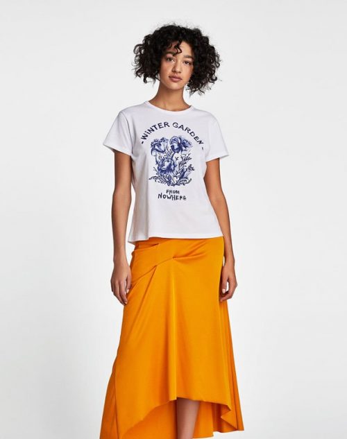 Printed Round Neck T-shirt