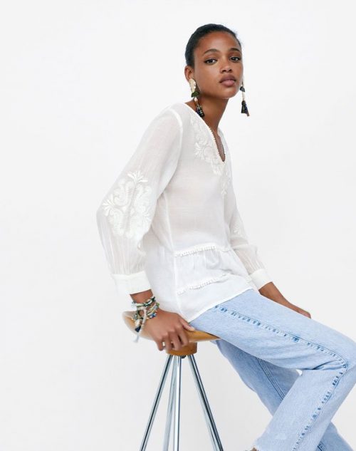 Printed Polo Collar T-shirt