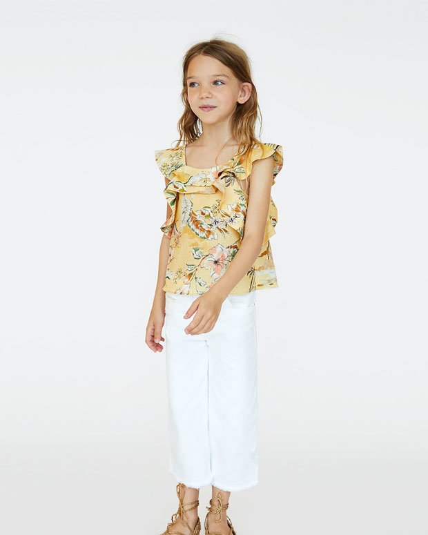 Girls Solid A-Line Dress - Image 2