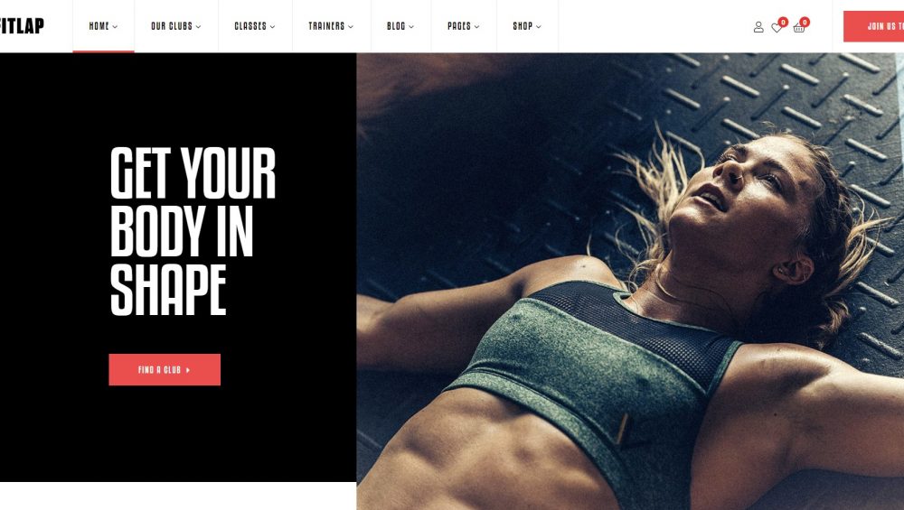 fitlap fitness wordpress theme