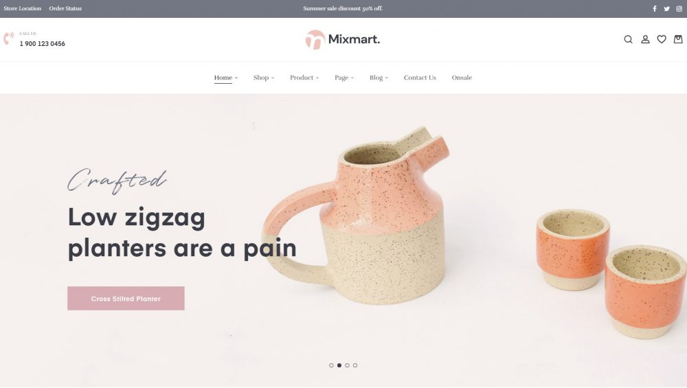 mixmart home decor wordpress theme