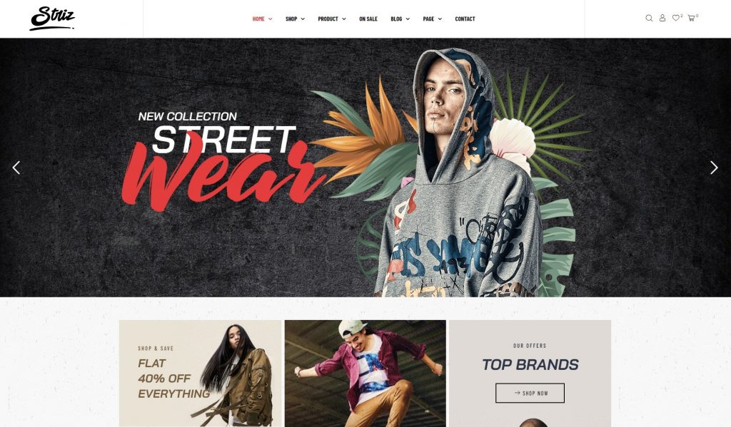 Striz - Fashion Ecommerce WordPress Theme - wpopal