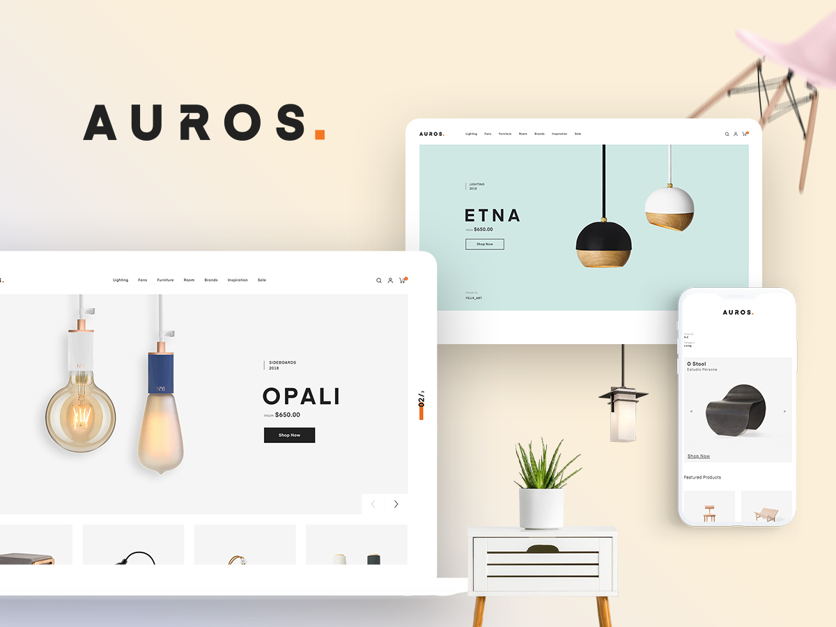 Auros furniture elementor woocommerce theme