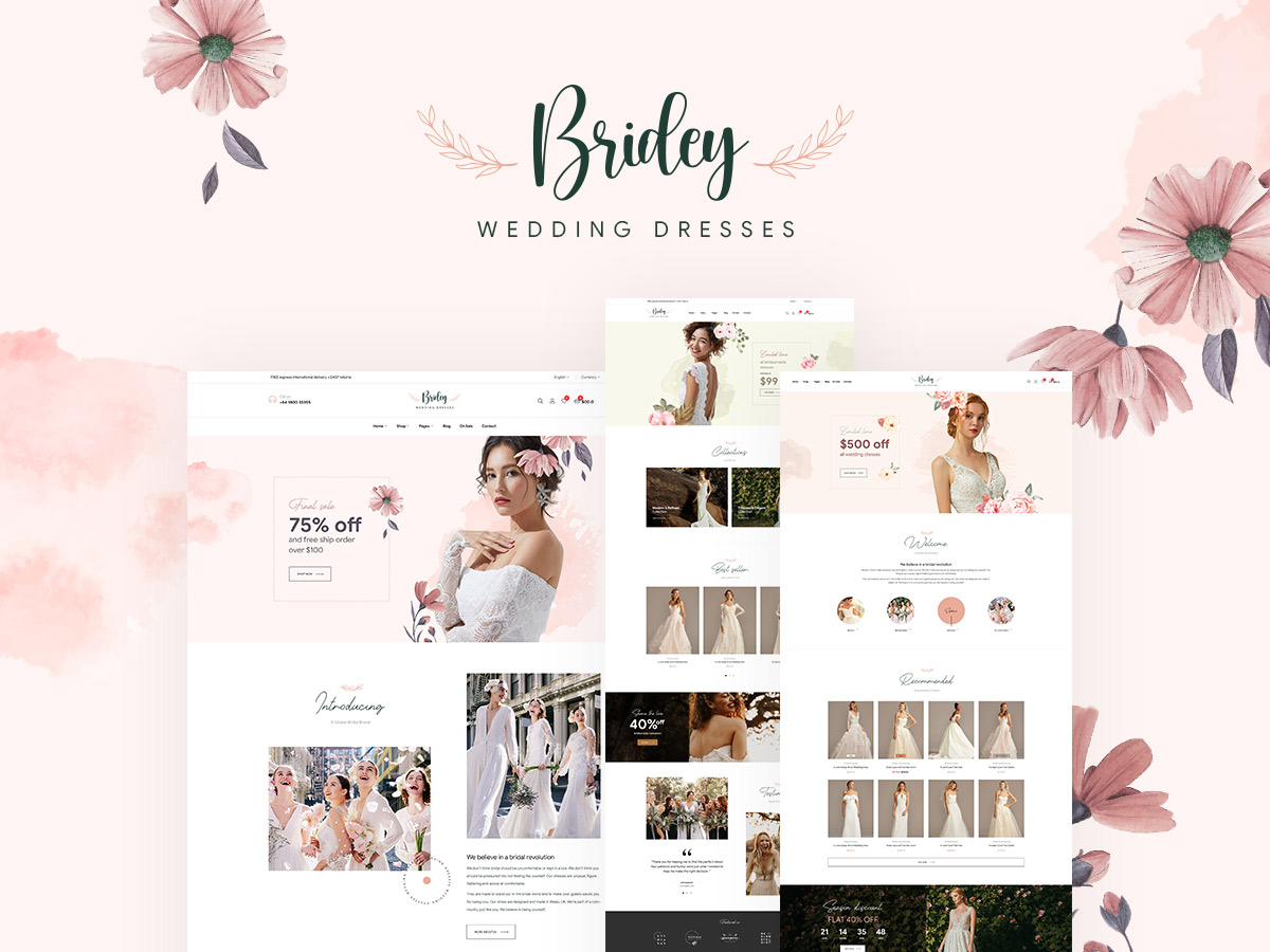 bridey bridal store woocommerce theme