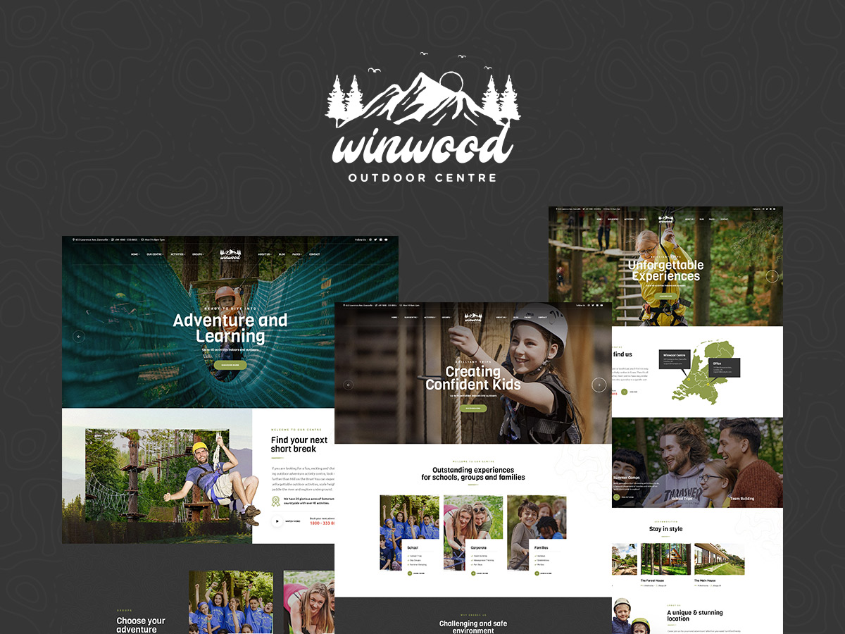winwood outdoor sports activities wordpress theme