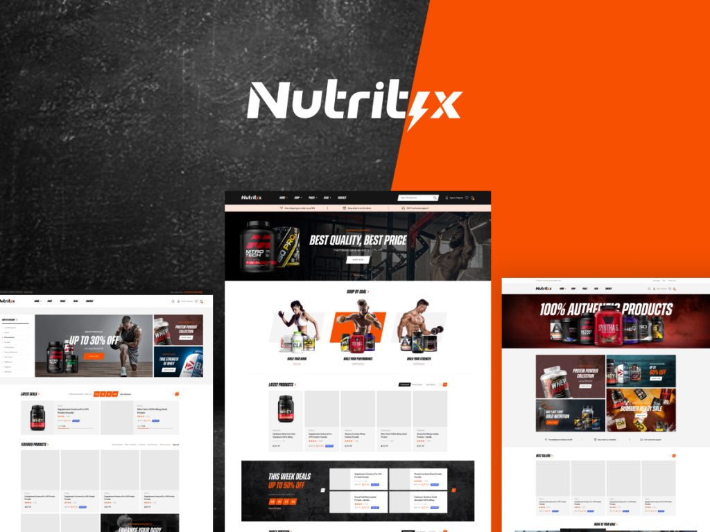 Nutritix - Nutrition Store WordPress Theme